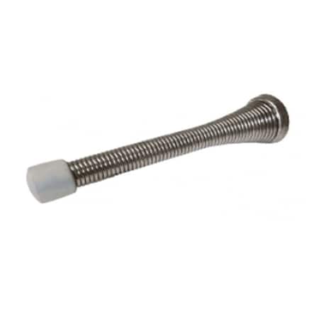 Cal-Royal 3-3/4 Heavy Duty Jumbo Spring Door Stop Screw and Metal Base, US15 Satin Nickel JFS13-15